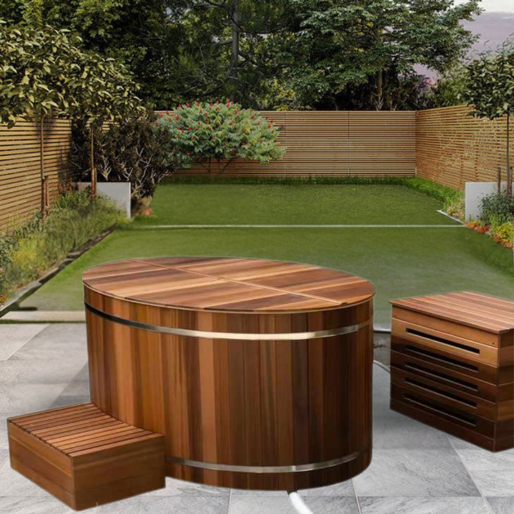 Premium Red Cedar Cold Plunge Tub