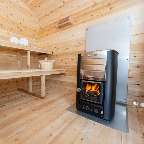 Leisure Craft CT Georgian Cabin Sauna with Porch