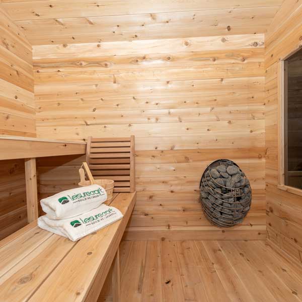 Leisure Craft CT Georgian Cabin Sauna with Porch