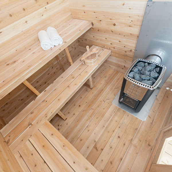 Leisure Craft CT Georgian Cabin Sauna with Porch