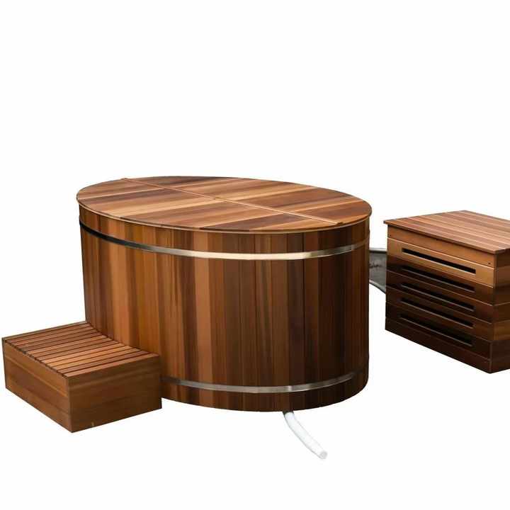 Premium Red Cedar Cold Plunge Tub