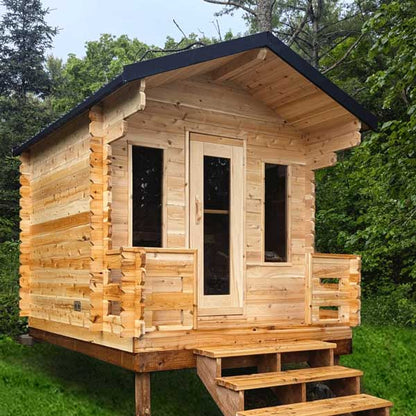 Leisure Craft CT Georgian Cabin Sauna with Porch