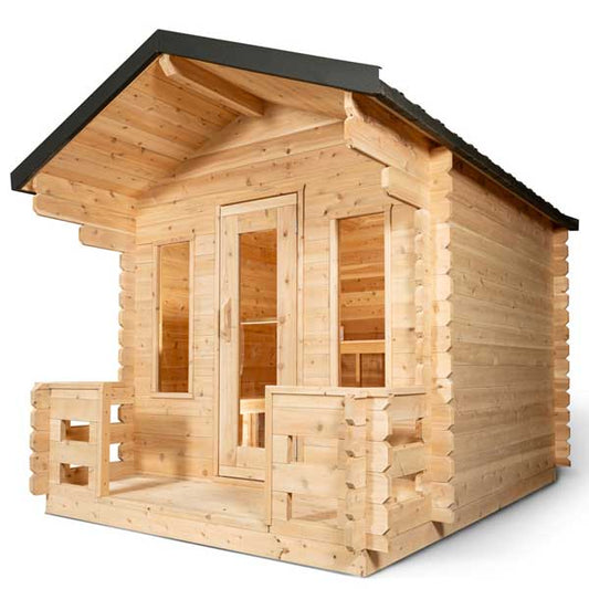 Leisure Craft CT Georgian Cabin Sauna with Porch